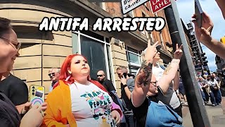 Manchester Protest ERUPTS: Patriots vs Antifa Clash