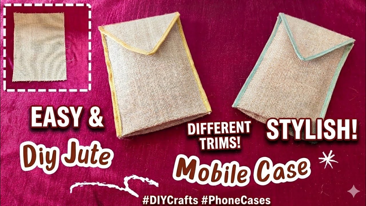 DIY Jute Mobile Case: Stylish, Simple, and Protective | Easy Craft ... - Jute Phone Case