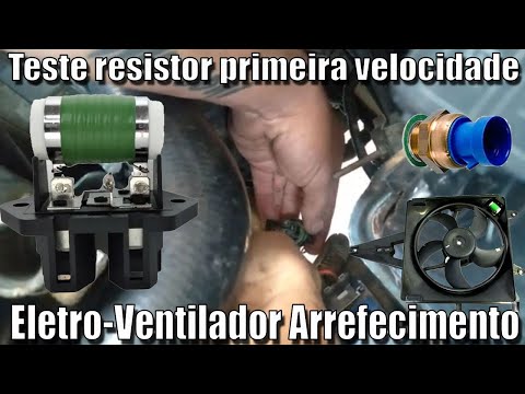 Teste do resistor do eletro-ventilador de arrefecimento