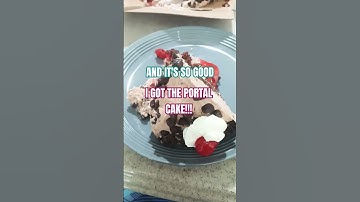 THE PORTAL CAKE!!!! #portal #portal2 #thecakeisalie