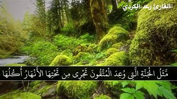 تلاوات خاشعه رعد محمد الكردي سورة الرعد مثل الجنه التي وعد المتقون