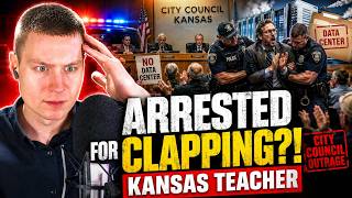 Teacher ARRESTED for Clapping Against a Data Center!!!