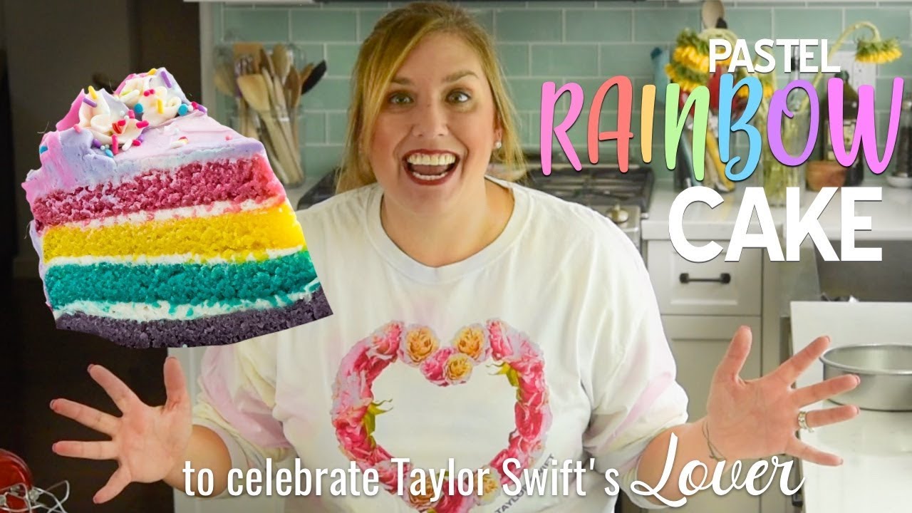 Pastel Rainbow Cake (Taylor Swift Lover Cake) YouTube