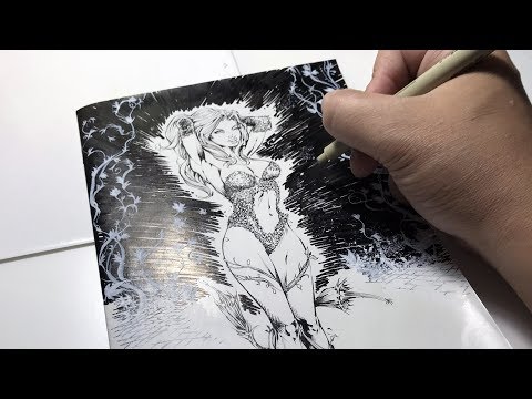 DRAWING POISON IVY ON BATMAN #50 COMIC