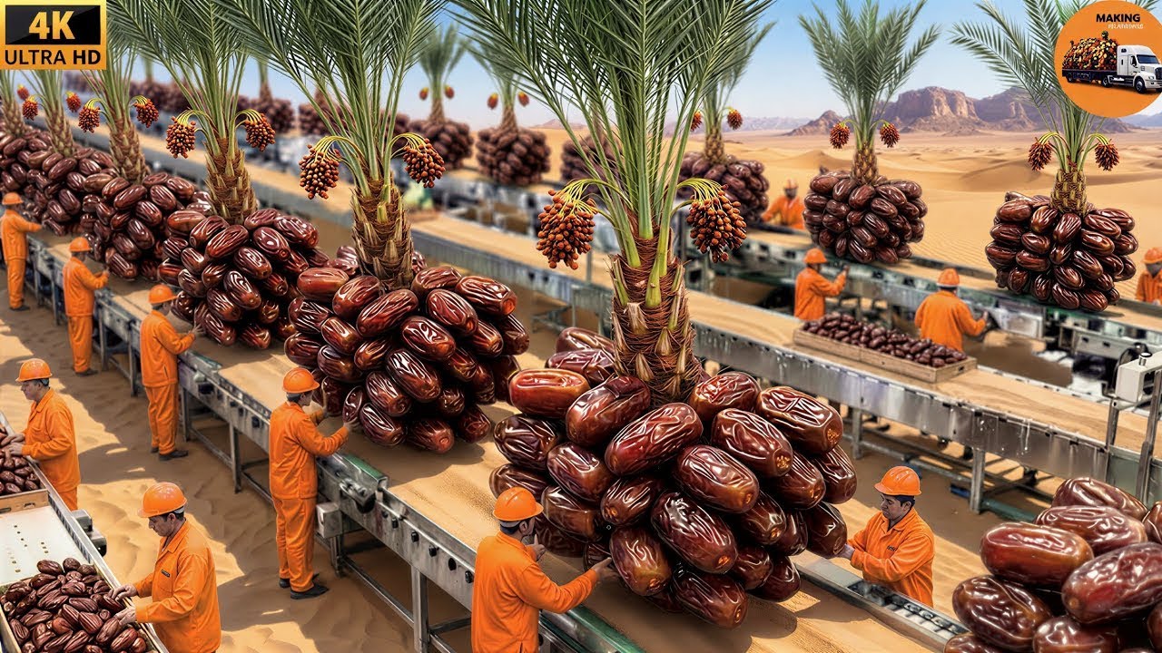 Inside USA’s Famous Date Factory | From Farm to Factory Full Process | Process Vision