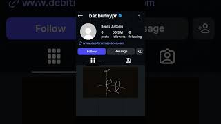 in Instagram badbunnypr this account owner has 54million follower's and 0 posts and 0 following