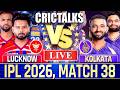 LSG vs KKR Live Score & Commentary - IPL 2026 🏏