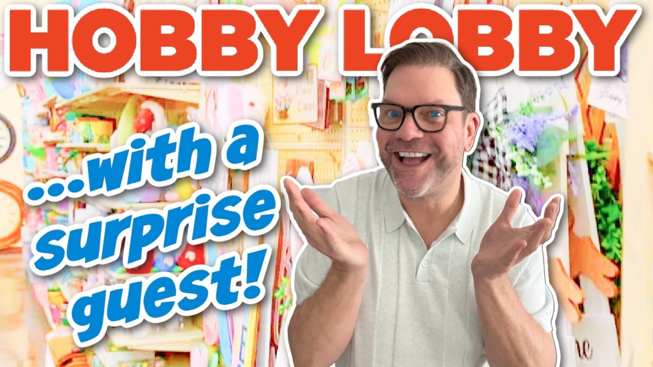 Весенняя и пасхальная подборка товаров из Hobby Lobby, которую вы не ожидали… С неожиданным гостем.