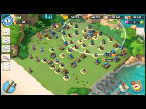 Boom Beach best base Layouts for hq level 17-18 - YouTube