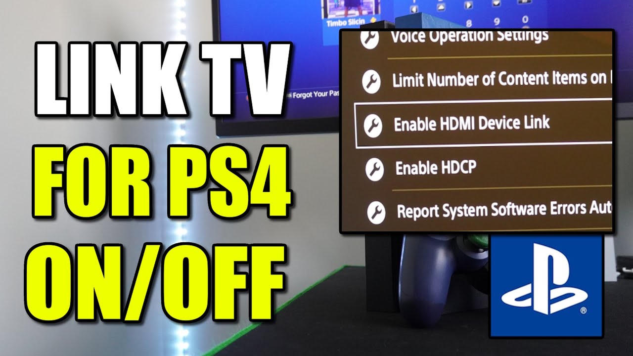 How to Make your PS4 Turn ON or OFF with TV HDMI Device LINK (Best