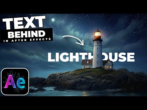 How To Add TEXT Behind OBJECTS In After Effects