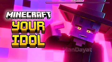 "YOUR IDOL" reanimated in Minecraft Animation - SAJA BLOCKS - KPOP Demon Hunters Fan Animation