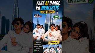 🔥 Fake AI Image Ko Realistic Kaise Banaye? | Secret Editing Tricks 🤯