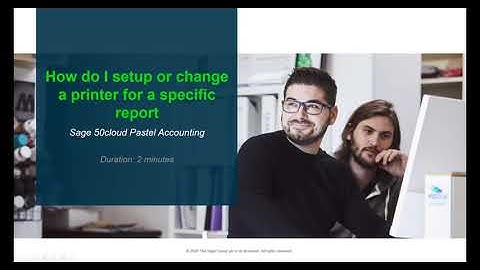 Sage 50cloud Pastel (ZA) - How do I setup or change a printer for a specific report?