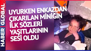 Uyurken Enkazdan Çıkarılan Miniğin Sözleri Yaşıtlarının Sesi Oldu: \