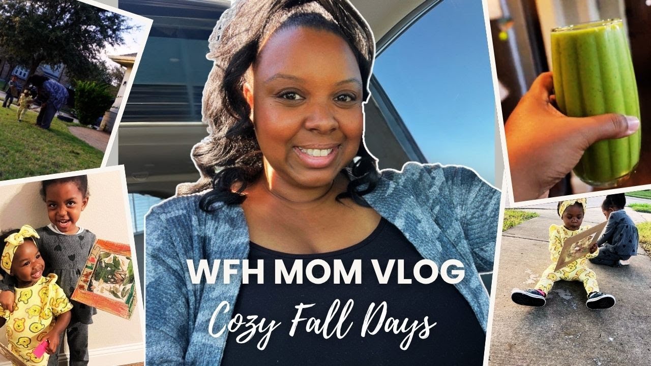 Реалистичный видеоблог о мамах, работающих на дому | Закуп продуктов, зелёный смузи и осенние мом...