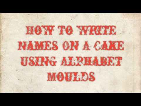 Free online baking class|Episode13|How to Write Names On A Cake Using Alphabet Mould| Nisha's World