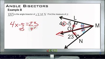 Angle Bisectors: Examples (Basic Geometry Concepts)