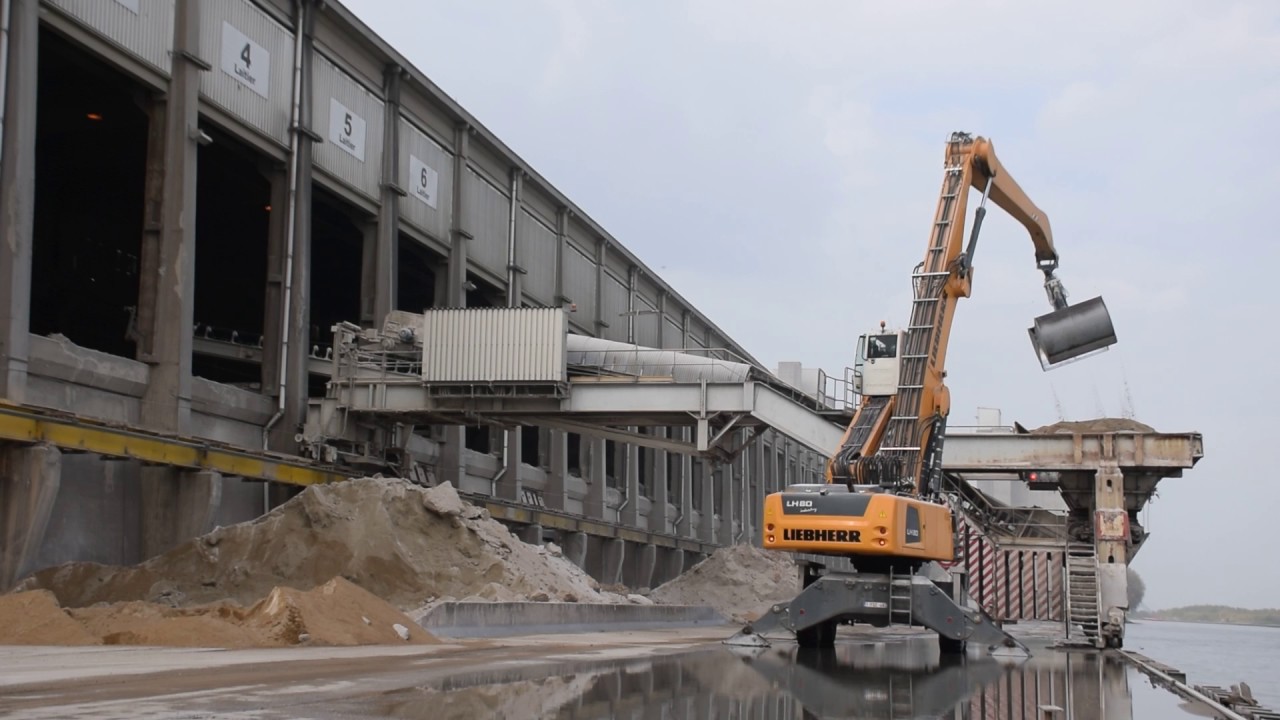 Liebherr LH 80M Industry mobile material handler YouTube