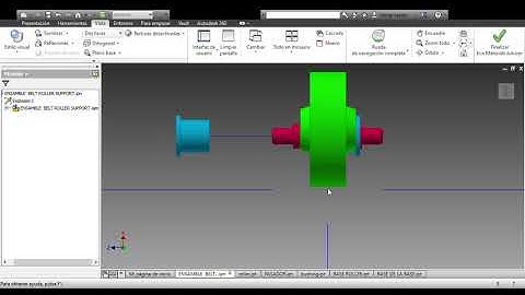 Autodesk Inventor 2015   ENSAMBLE  BELT ROLLER SUPPORT