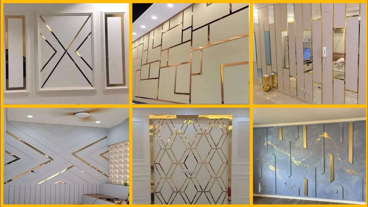Top 100+ Modern PVC Wall Panel Design for Living room Wall Decoration ...