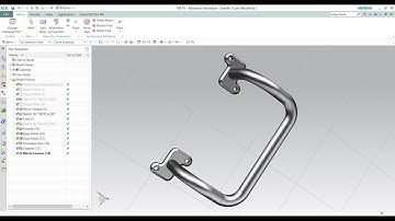 Siemens Nx Tutorial : Door Handle CAD model in NX siemens