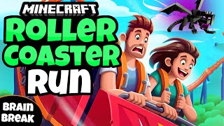 💎 Roller Coaster Run 🎢  | Minecraft | Brain Break | Mini-Games | GoNoodle Inspired screenshot 3