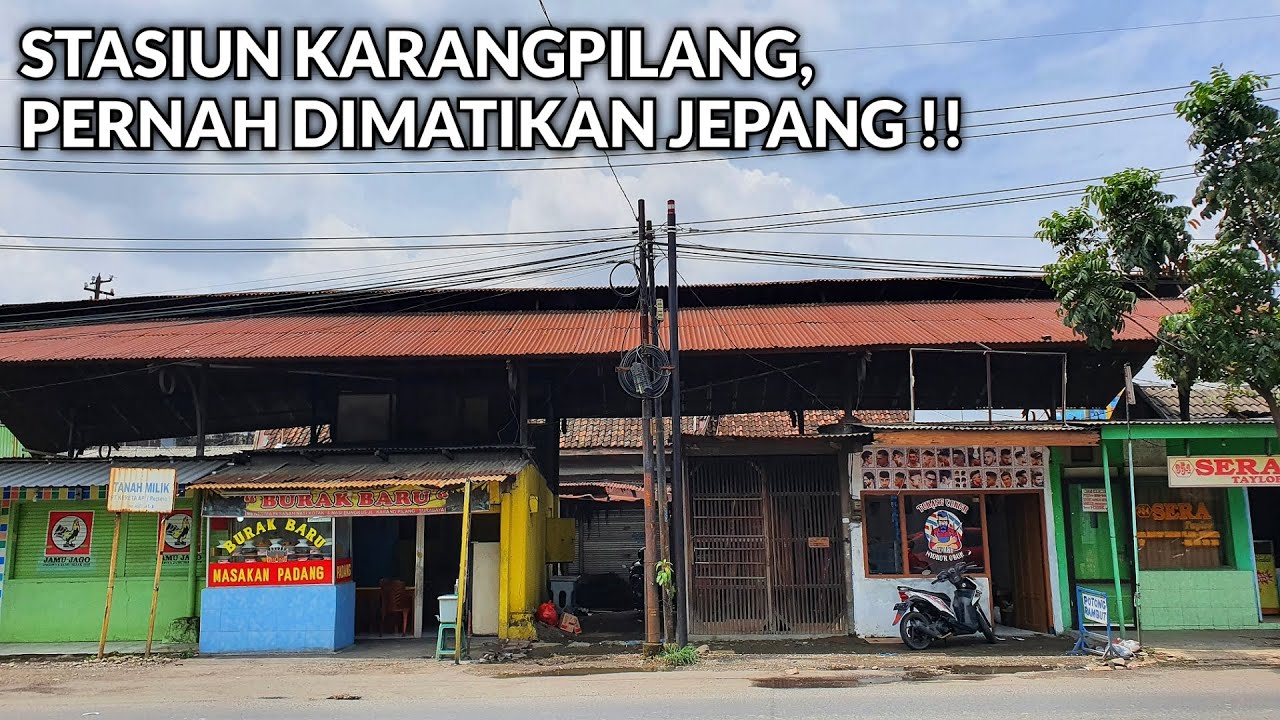 STASIUN KARANGPILANG BERDIRI KOKOH DI PINGGIR JALAN | JALUR TREM UAP OJS AREA SURABAYA
