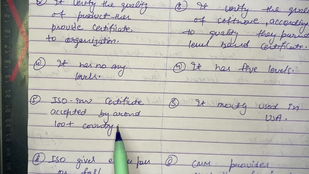 Difference Between ISO9000 & CMM | Full Explanation | Software Engineering | SE