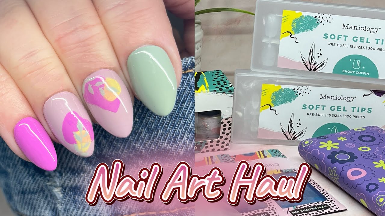 NAIL ART HAUL How To Apply Full Nail Tips Maniology YouTube