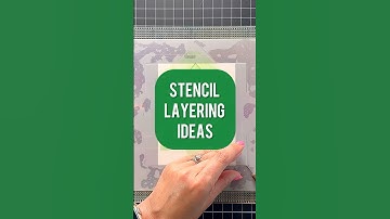 EASIEST Way to Layer Stencils! #cardmaking #crafts