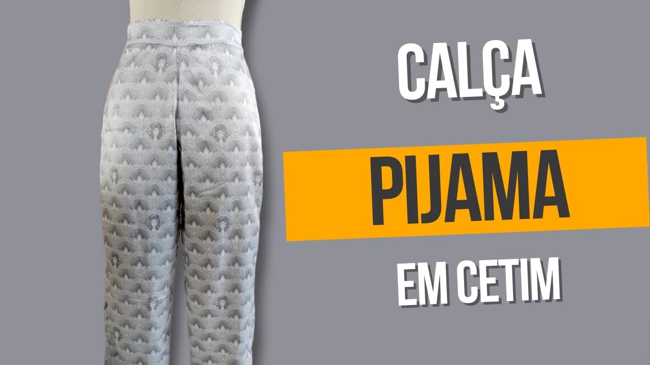 Calça de Pijama em Cetim
