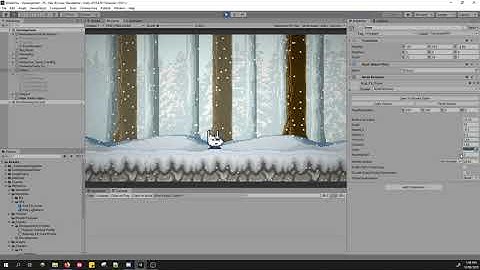 Procedural pixel snow effect shader - preview
