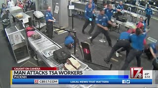 Man attacks TSA workers at airport in Phoenix
