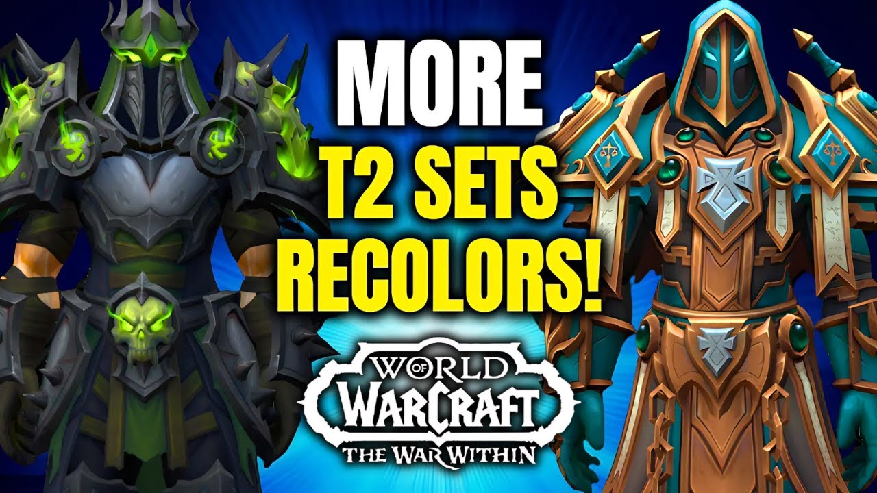 Additional Tier 2 Recolors Datamined in 11.1.7 & More To Come! WoW The War Within | Patch 11.1.7