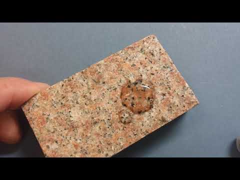 تأثير حمض الهيدروكلوريك على الجرانيت