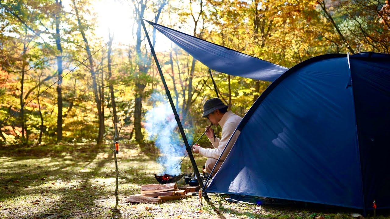 初心者必見！設営や撤収が時短可能！TOKYO CRAFTS ナイトローバー2Pで秋の紅葉ソロキャンプ
