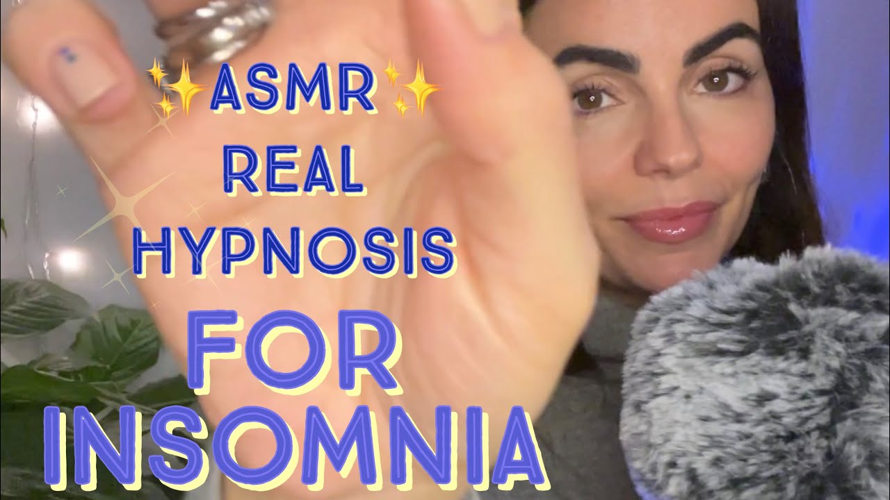 ASMR REAL hypnosis for insomnia Deep sleep whispered meditation with rain sounds & hand