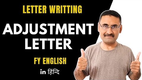 Adjustment Letter | Letter Writing | Business Letter |English subject FY |Effective Technical letter