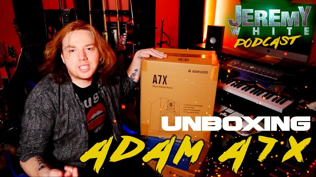 ADAM Audio A7X Studio Monitor Unboxing | Jeremy White Podcast