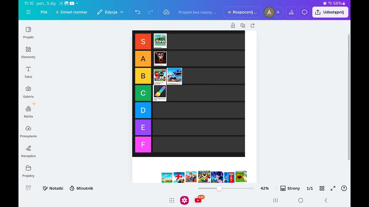 Tier lista gier z robloxsa 🤯🤯🤯