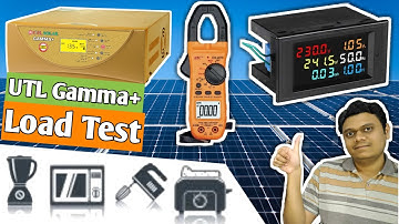 UTL Gamma Plus Mega Load Test | With Wattmeter & Clamp Meter | Which Appliances will run? [Hindi]