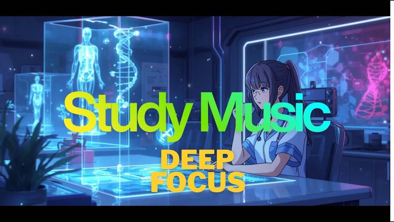 Quantum Study Nights - Futuristic Lofi Nursing & Biology Focus Music.