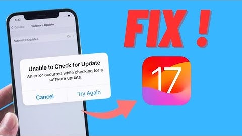 How To Fix Unable To Check For Update! iOS 17 Update! Fixed 100%