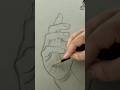Effortless hand outlining technique 😍 #shorts #drawing