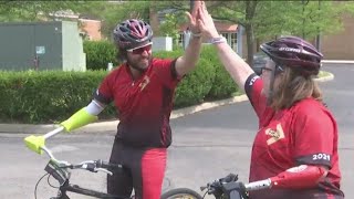 Ohio State duo teams up to tackle limb differences, ride in Pelotonia