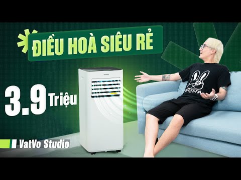 Không ngờ 3.9 triệu mua được điều hòa: cực mát, không cần lắp đặt | Akono AK084DMS