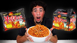 Eating The World's SPICIEST Noodles - Korean Noodle Challenge