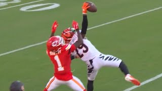 INTERCEPTION OF THE YEAR? Bengal’s Cam Taylor-Britt makes a crazy 1-handed interception!