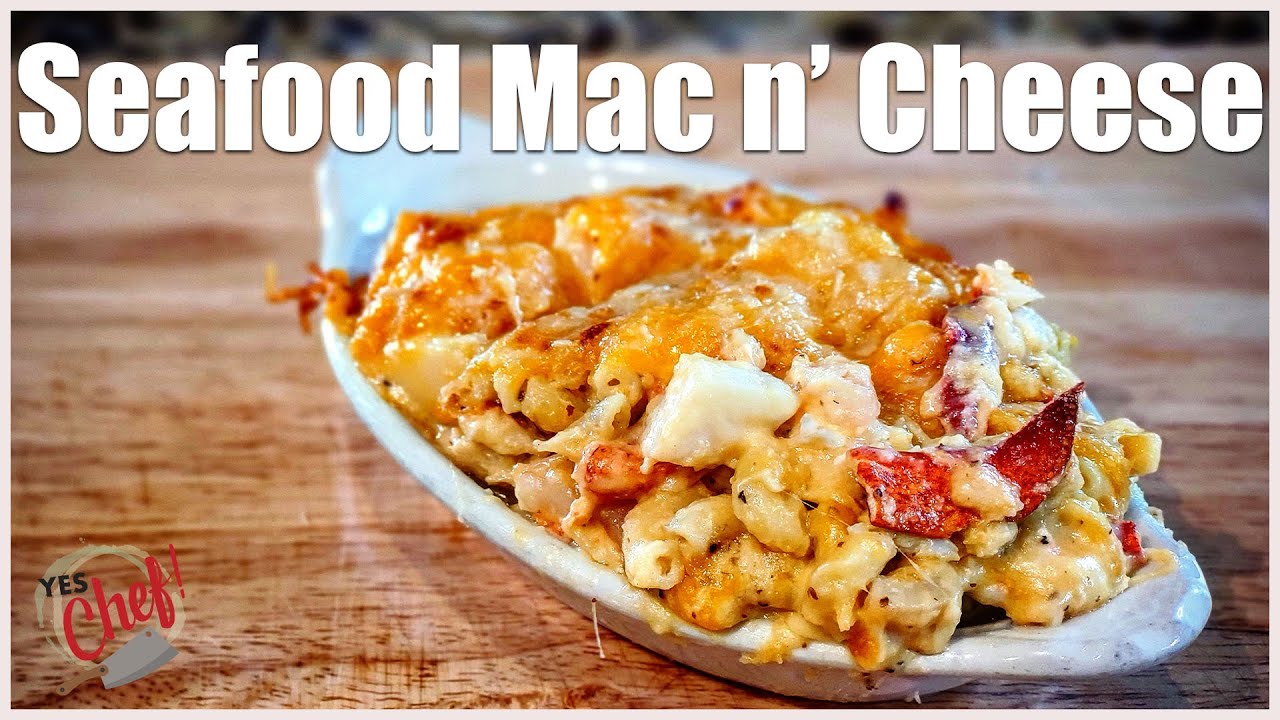 How To Make Seafood Mac n' Cheese EASY! Lobster, King Crab, Shrimp, & Scallop YouTube